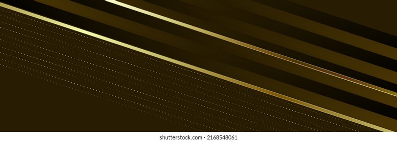 Modern brown gold banner design