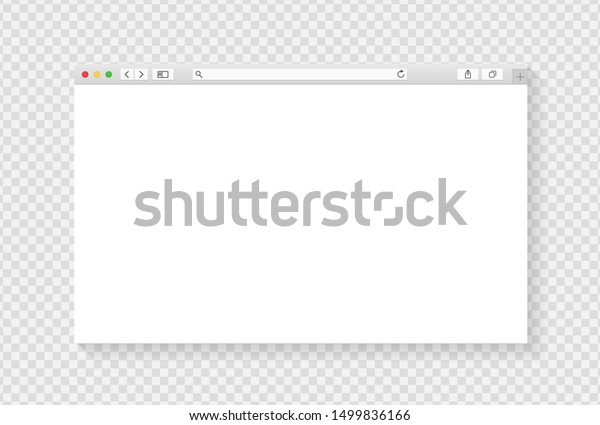 Modern Browser Window Design Isolated On Stock Vector Royalty Free