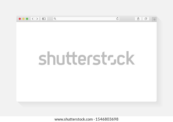 Modern Browser Window Design Isolated On Stock Vector Royalty Free