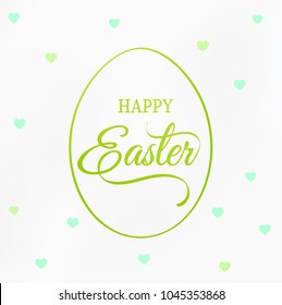 Modern brush lettering of Happy Easter  