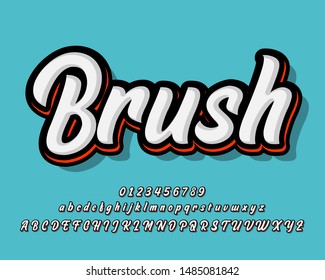 Modern Brush Script Font Style