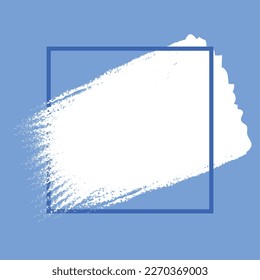 Modern brush stroke frame background