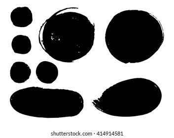 Modern brush strokes. Vector texture of the brush strokes.