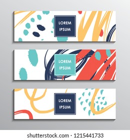 Se han establecido las tapas de las plantillas de folletos de diseño de abstracto moderno. Ilustración del vector