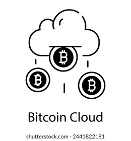  Modern BTC Technology Linear Icons