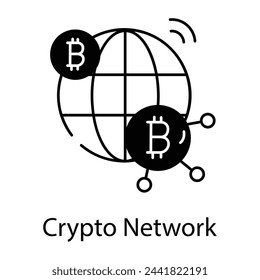  Modern BTC Technology Linear Icons