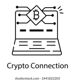  Modern BTC Technology Linear Icons