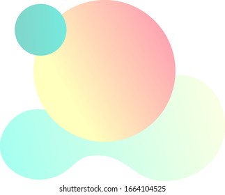 Modern and bubble shapes to decorate or design 