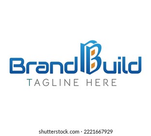 Modern build logo design. Abstract logo with building icon graphic. Initial letter B in building shape. Suitable for Building, Architecture, Construction, Real Estate. Business and Branding logos.
