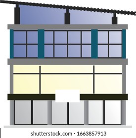 Modern Building with 3 stories