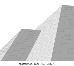 Modern building 3d. Architectural background. 