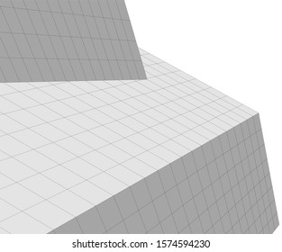 Modern building 3d. Architectural background. 