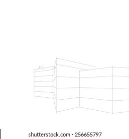 Modern building. Architectural background.