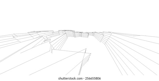 Modern building. Architectural background.