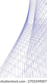 Modern building. Architectural background 3D illustration