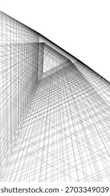 Edificio moderno. Fondo arquitectónico Ilustración 3D