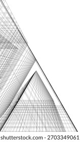 Edificio moderno. Fondo arquitectónico Ilustración 3D