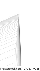Modern building. Architectural background 3D illustration