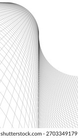 Edificio moderno. Fondo arquitectónico Ilustración 3D