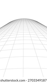 Modernes Gebäude. Architektonischer Hintergrund 3D-Illustration