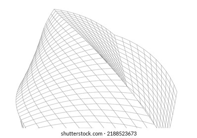 Modern building architectural background vector illustration