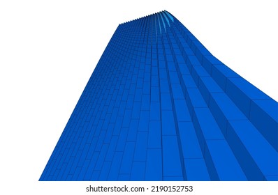 Modern building architectural background vector illustration