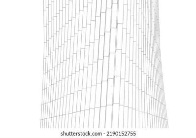 Modern building architectural background vector illustration