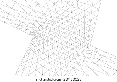 Modern building architectural drawing vector illustration