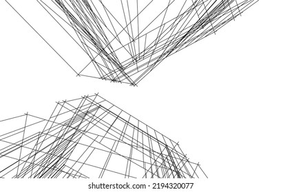 Ilustración moderna del plano arquitectónico