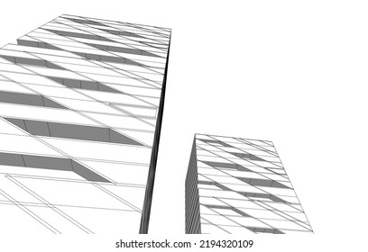 Ilustración moderna del plano arquitectónico
