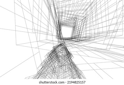 Ilustración moderna del plano arquitectónico