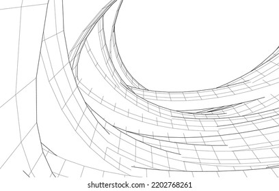 Ilustración moderna del plano arquitectónico
