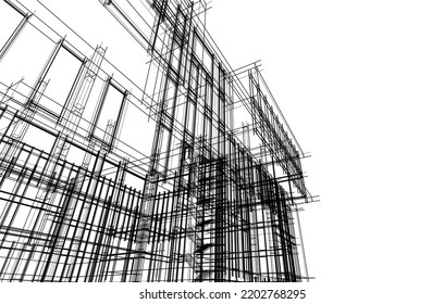 Ilustración moderna del plano arquitectónico