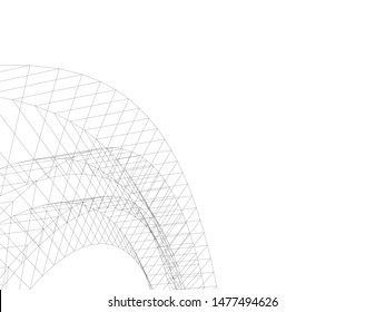 Modern building architecture. Architectural background
