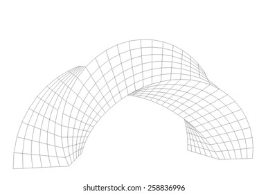 Modern building architecture. Architectural background
