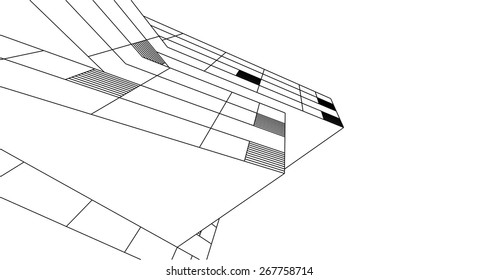 Modern building. Architecture background