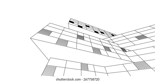 Modern building. Architecture background