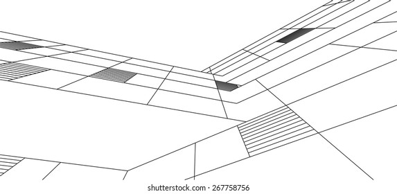Modern building. Architecture background