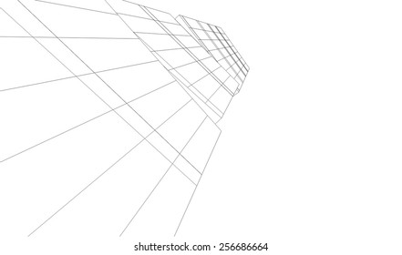 Modern building architecture. Geometric background.