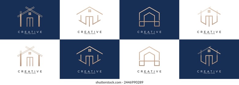 modern building architecture logo design	