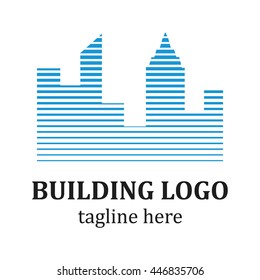 Modern building and architecture logo template