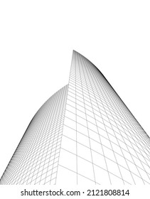 Modern building architecture vector illustration