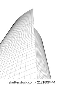 Modern building architecture vector illustration