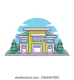 Moderno vector de ilustraciones de dibujos animados