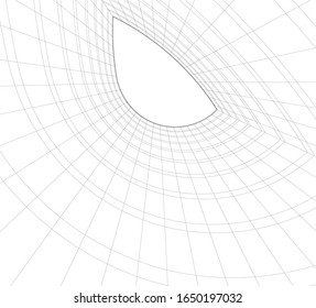 Modern building concept. Architecture 3d