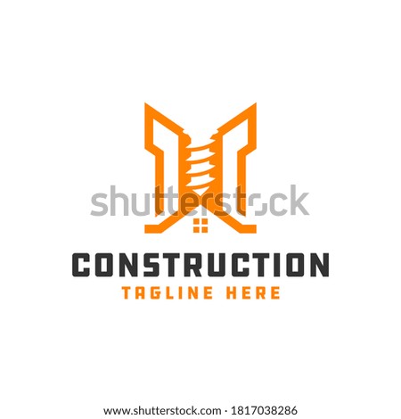 modern building construction logo design