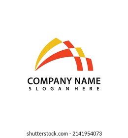 modern building data, property logo vector