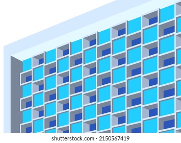 Moderne Fassade, Vektorgrafik