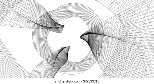 Modern building. Futuristic architecture