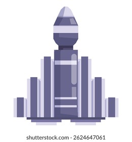 Edifício moderno com design futurista, perfeito para conceitos de paisagem da cidade